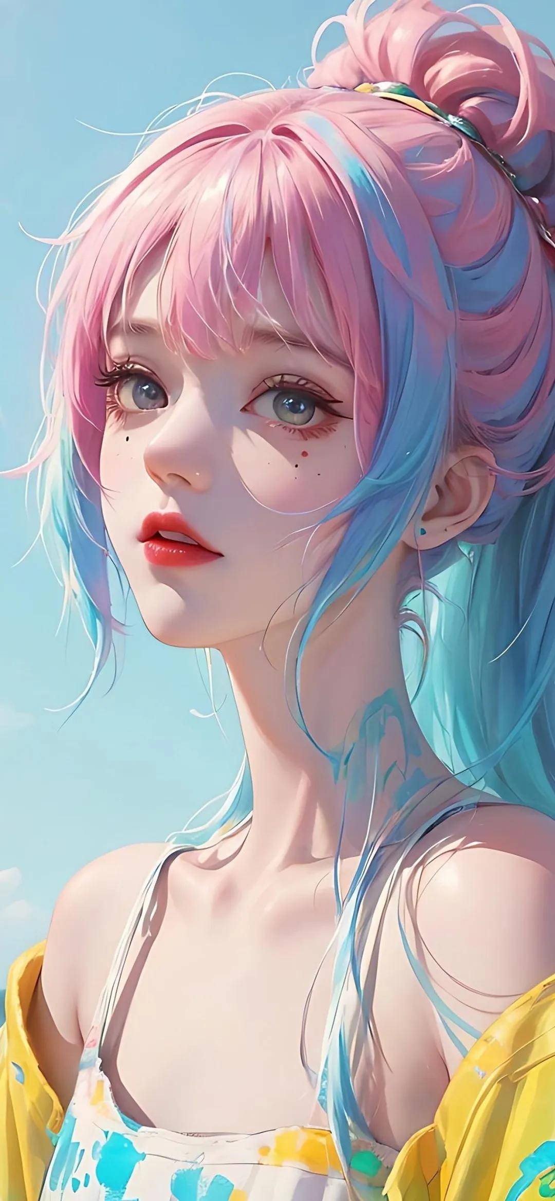 清爽风小姐姐 ai绘画二次元美女壁纸