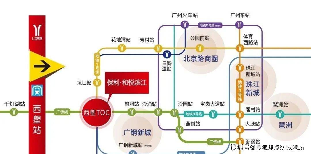 保利和悦滨江距离西塱地铁站a,b口的距离约800-900米(地图测距),步行