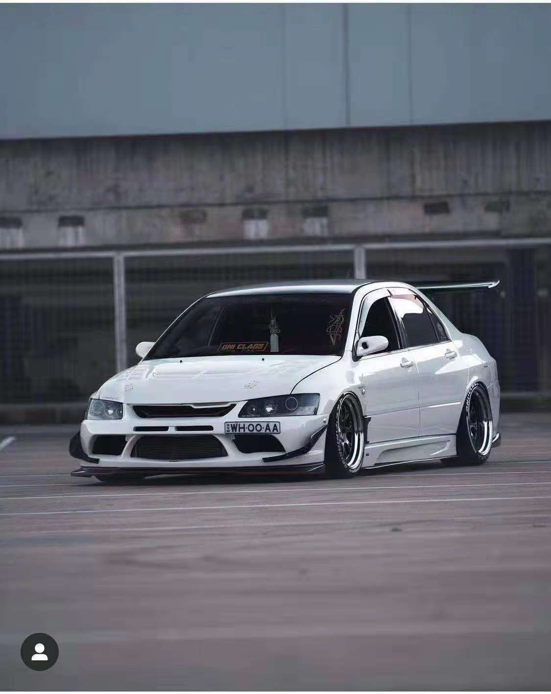 威风凛凛 三菱evo改装airbft气动避震案例