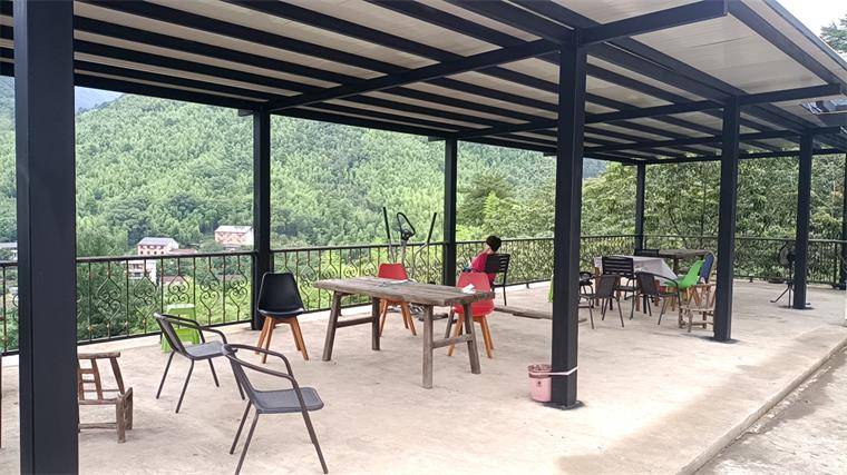 浙江安吉董岭闵行农家乐130住宿三餐,山顶观景房夏季仅22度左右!