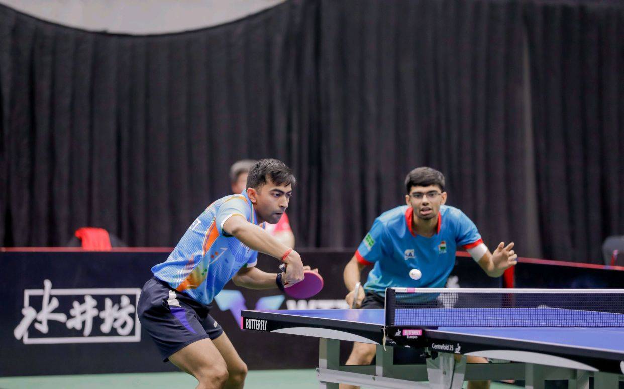国乒男团击败印度男团,樊振东击败阿昌塔,王楚钦和马龙双打获胜