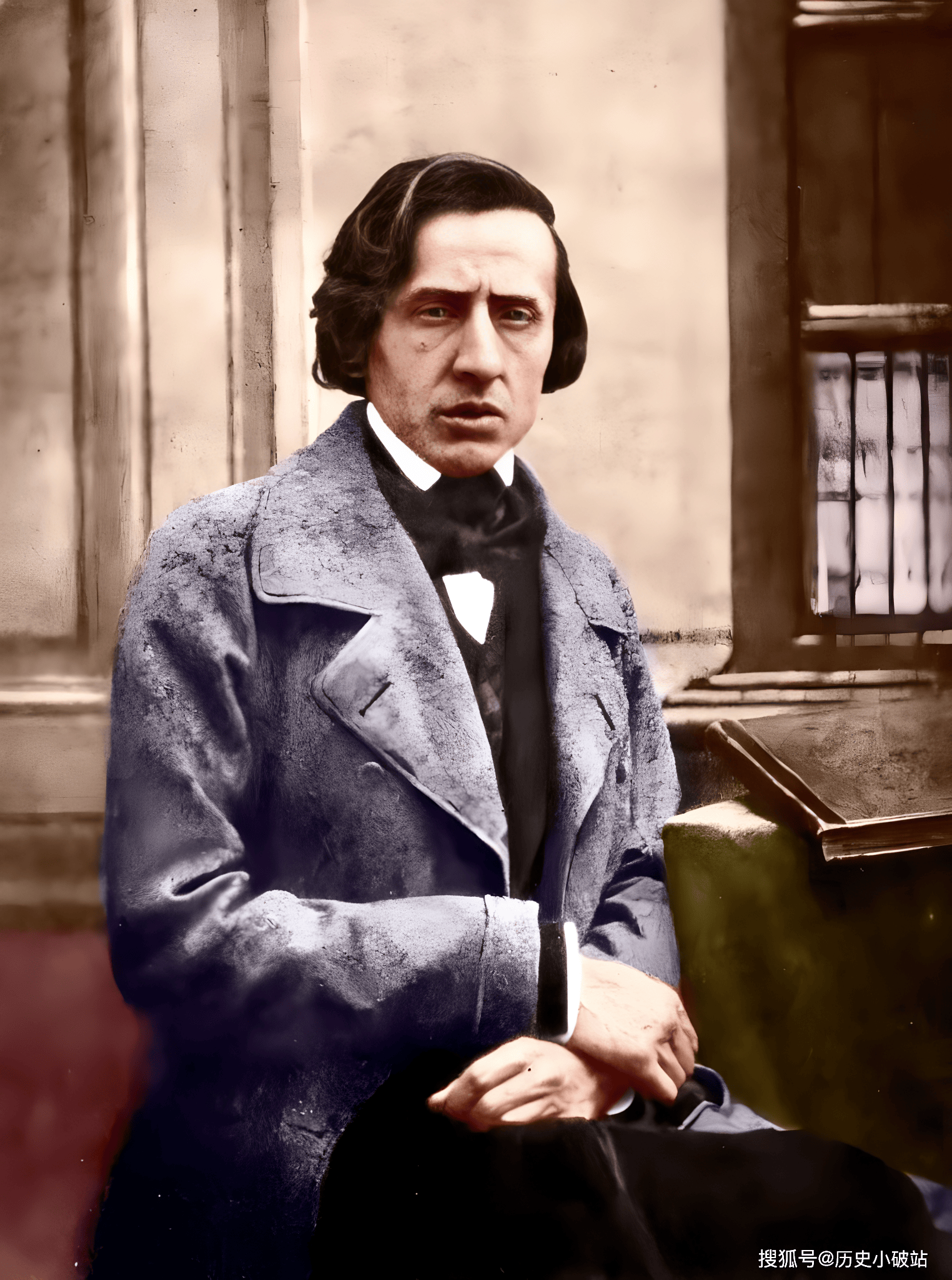 外国上色老照片:苏联公民王明;阉伶歌手;肖邦现存极为稀有照片