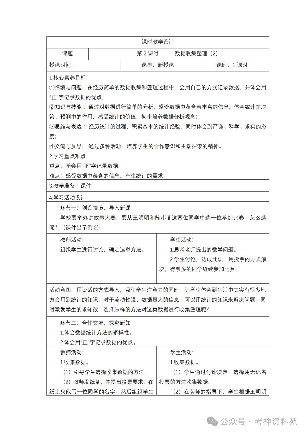 人教版小学数学二年级下册2024秋新教材核心素养教案新课标