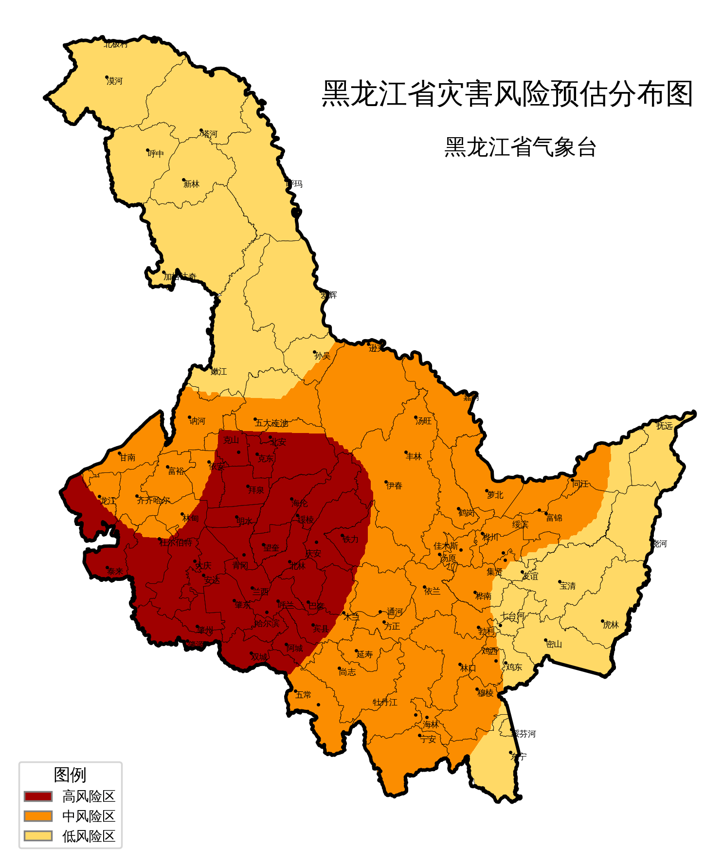 黑龙江疫情地图最新图片