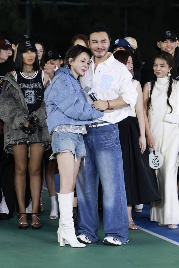 秋瓷炫夫妇情侣装亮相秀场,与王琳同框惊喜连连,这画面太美了!