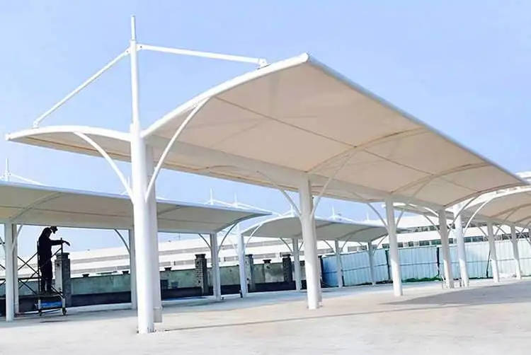 深圳远信膜结构|张拉膜结构雨棚价格:从设计到安装,性价比之选