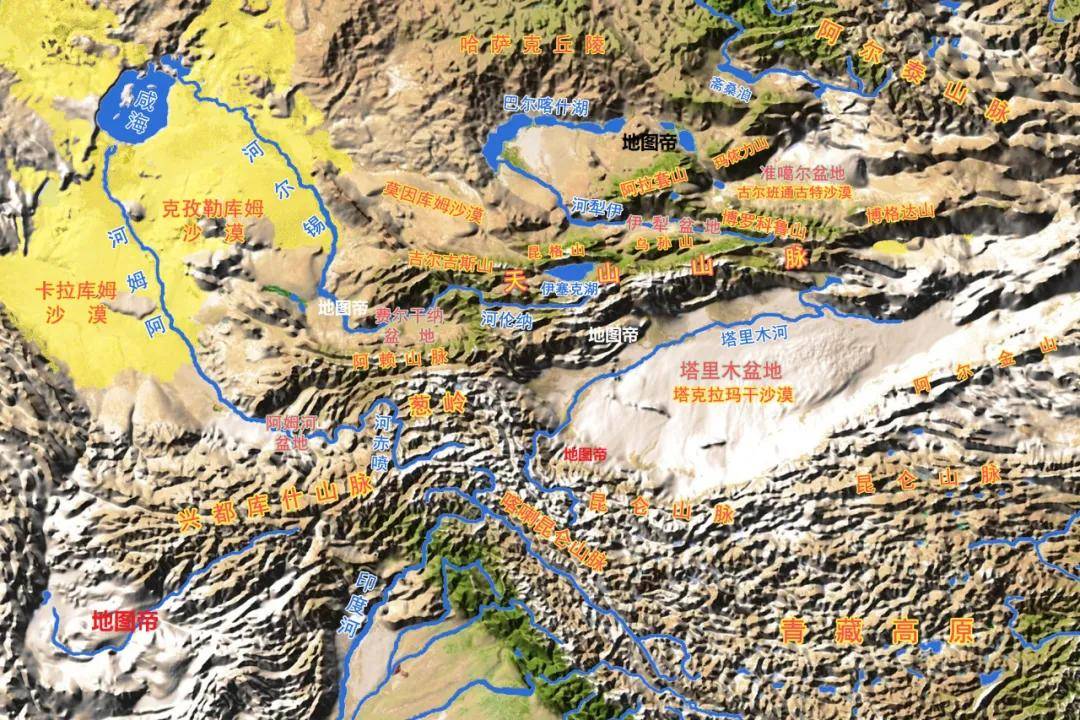 兴都库什山脉地图位置图片