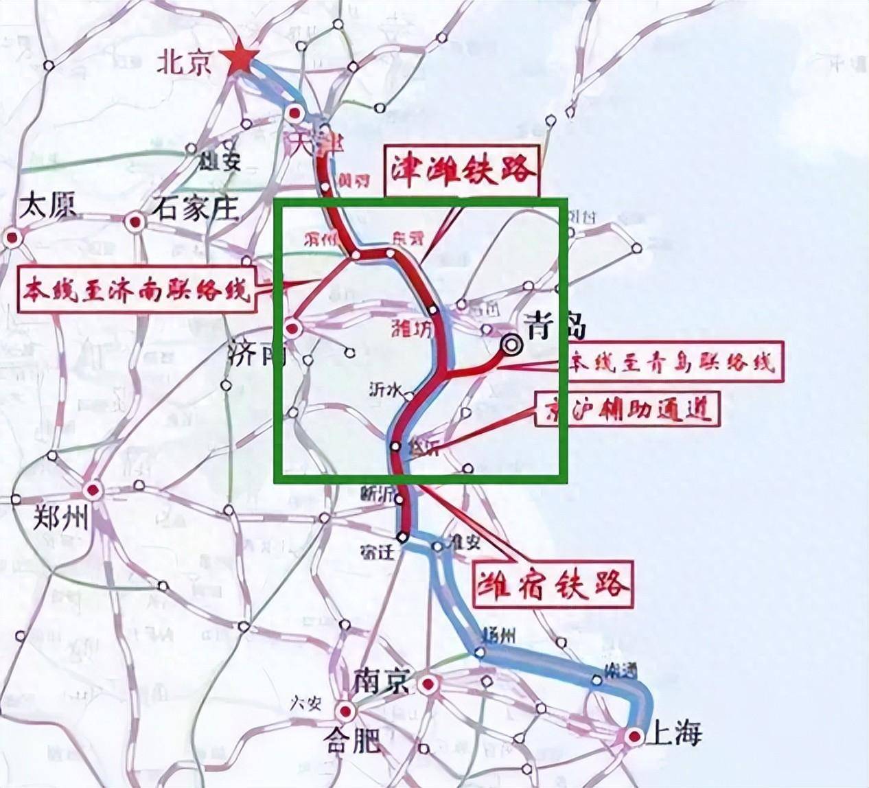 看了京沪高铁山东段布局,才知为何京沪二线山东段走向会很"怪"