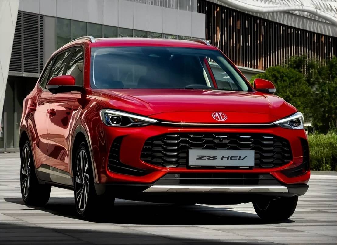 新款mg名爵zs混动版车型在海外市场亮相