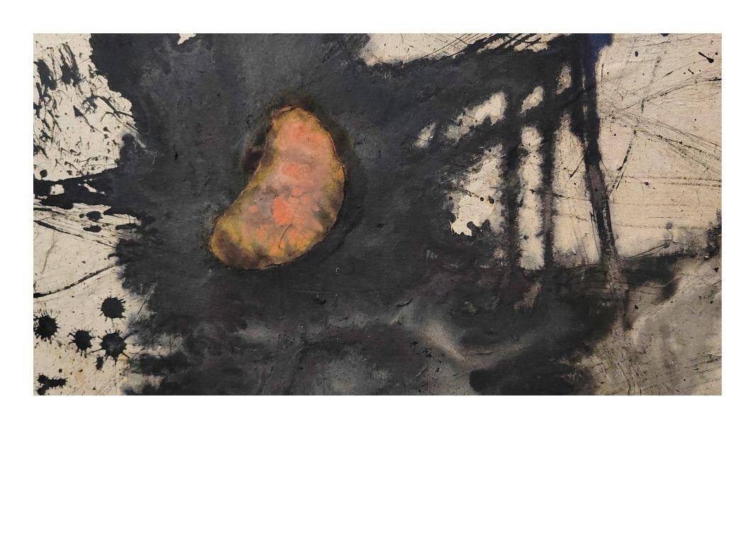 卢清水墨综合材料绘画作品