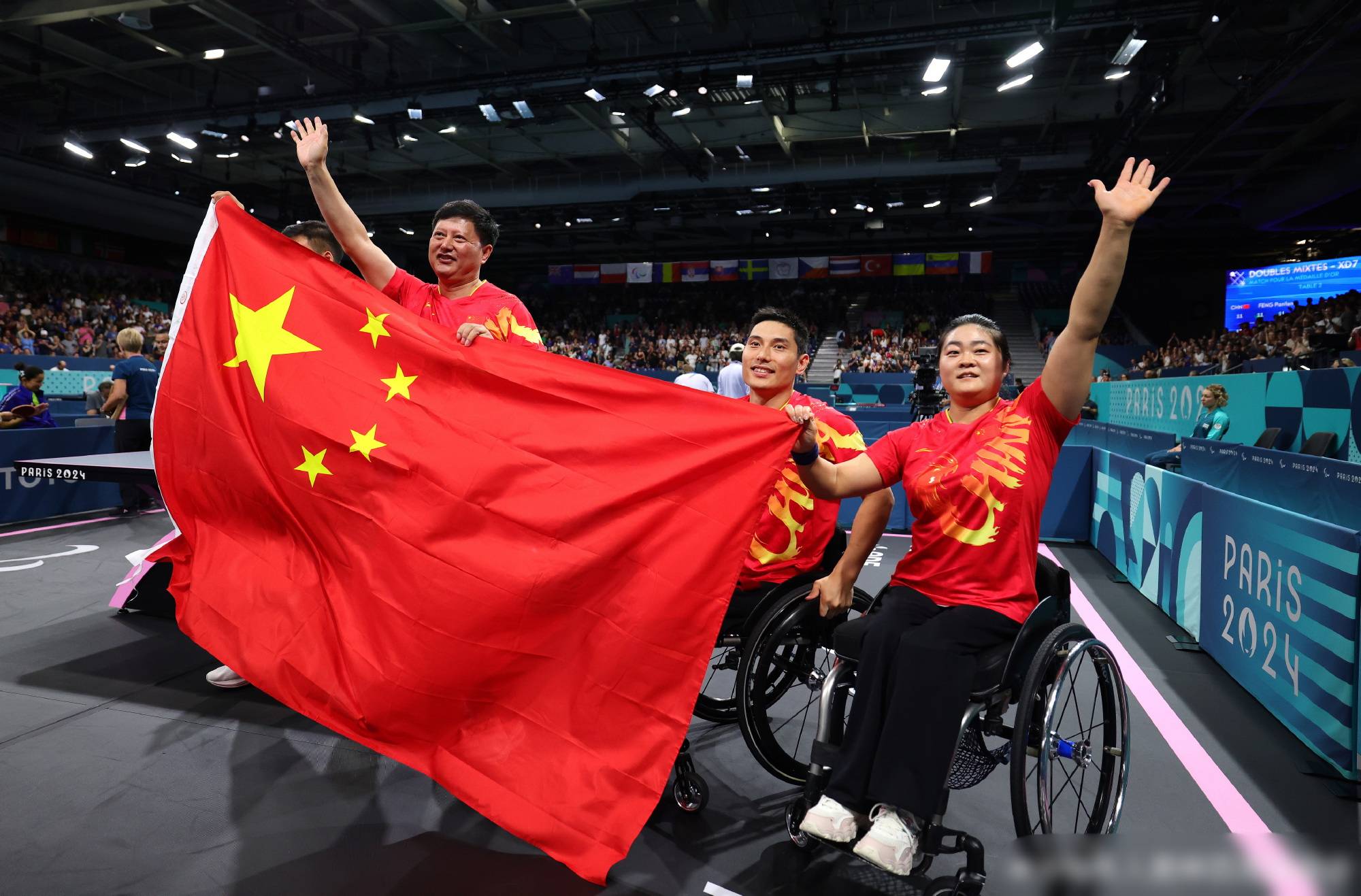 残奥会金牌榜,中国1日13金狂飙,美第3法第5,美运动员求婚成功