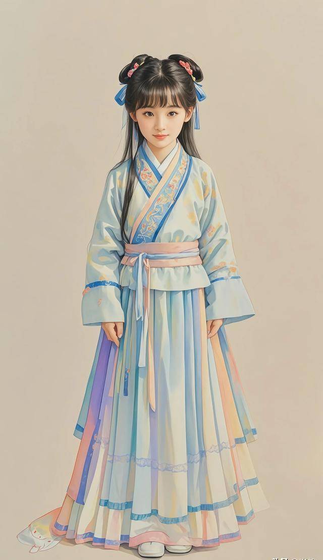 彩铅古风小萝莉分享