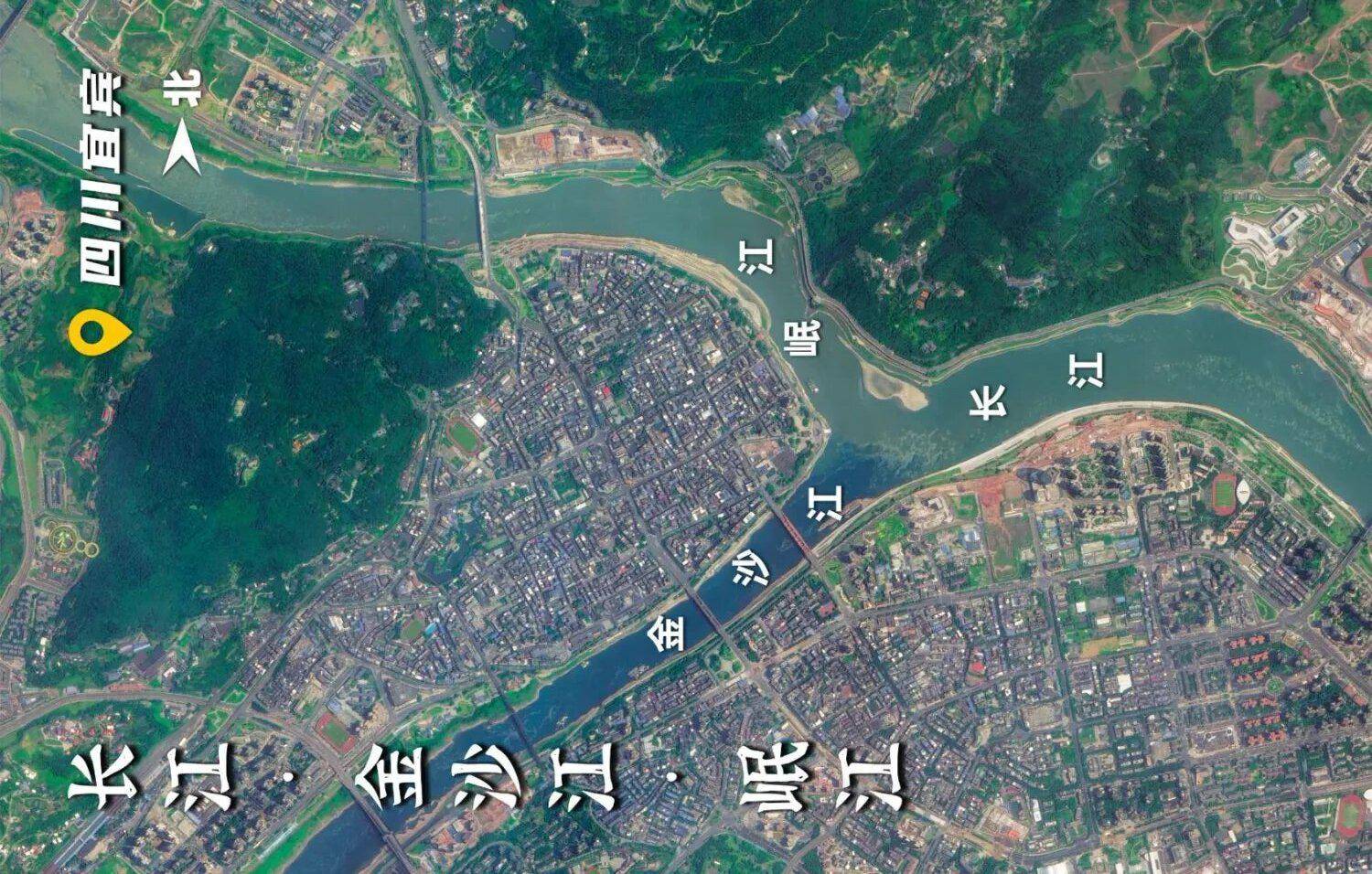 杭州三江汇流卫星图,三江汇流就是三条江汇成一条江