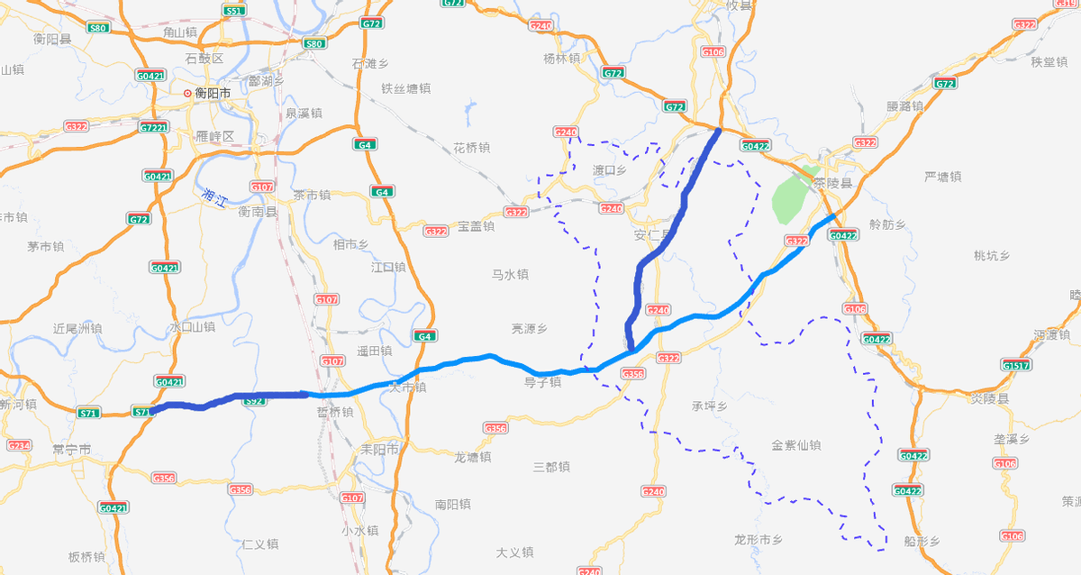 陵辉公路路线图片