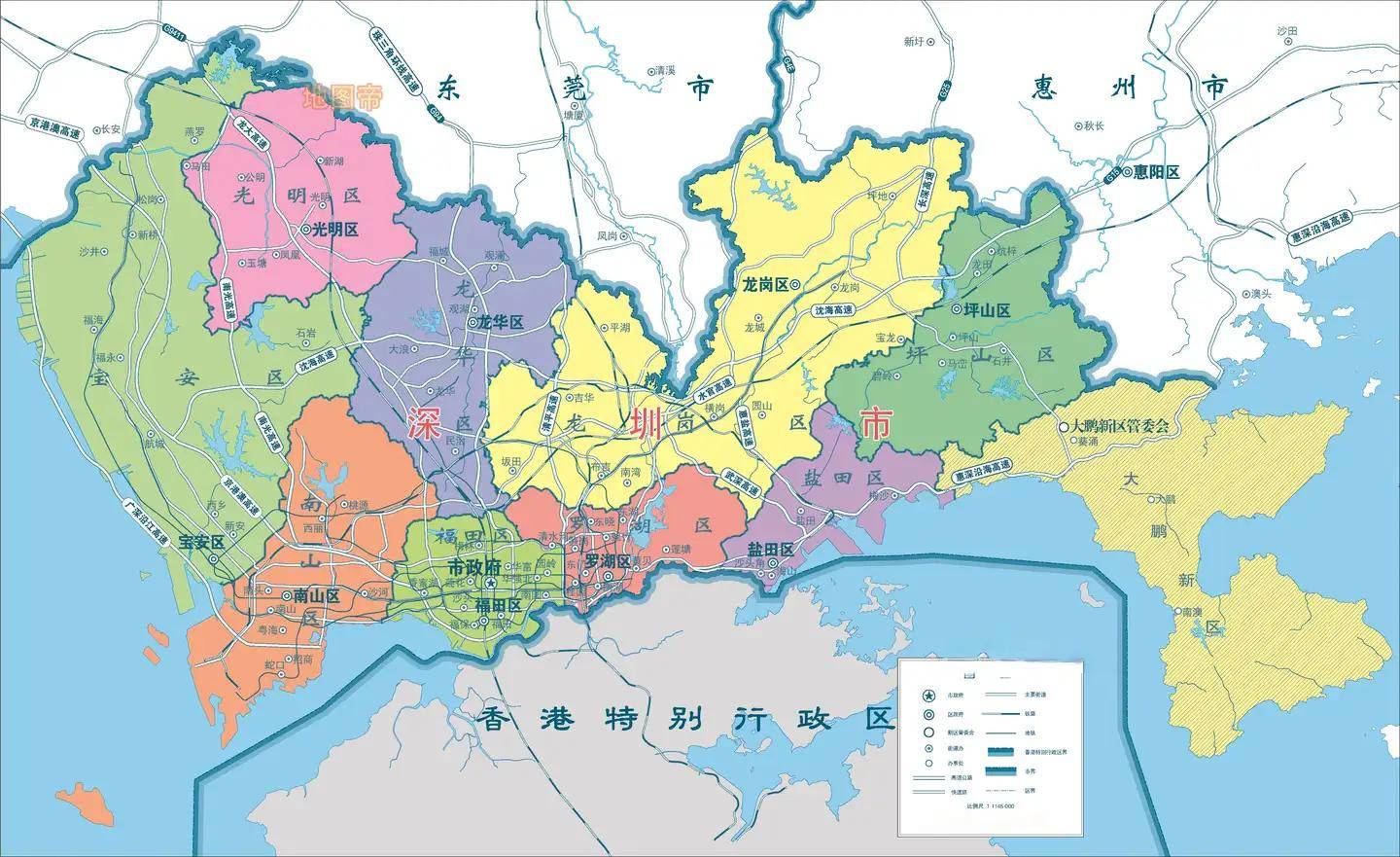 深圳各区防疫地图图片