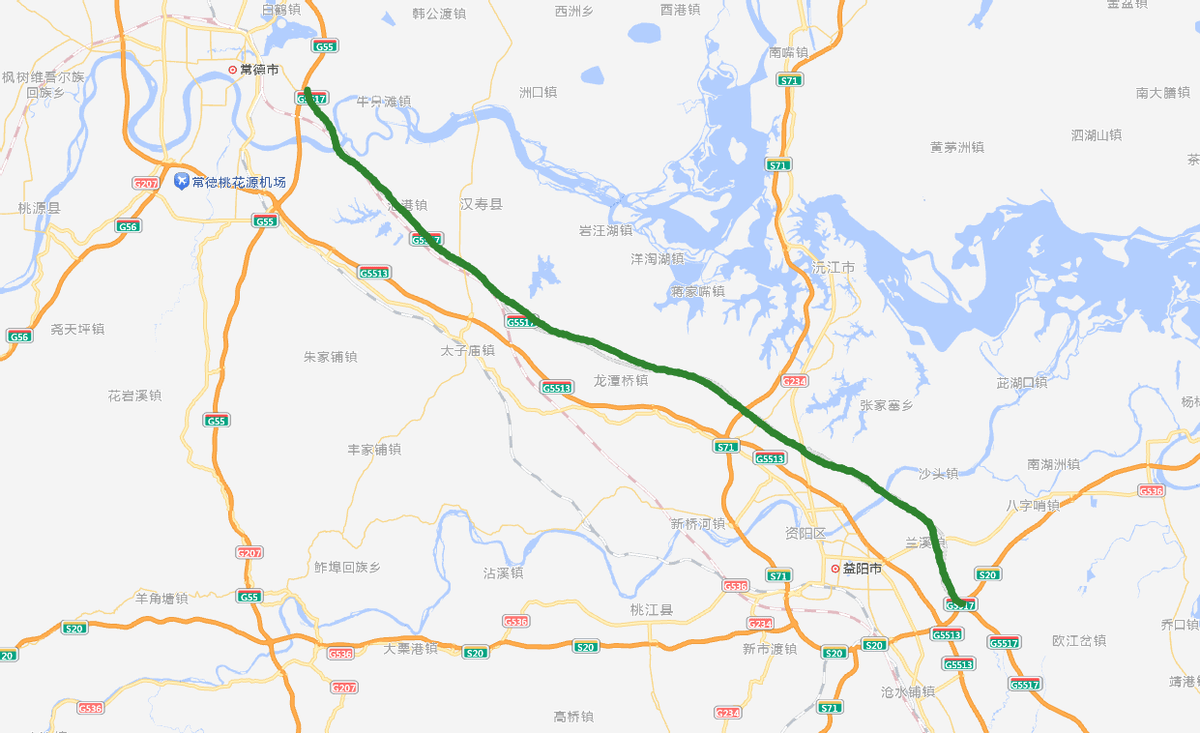 许广高速湖南段地图图片