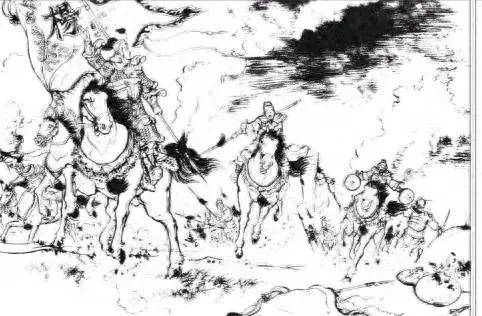 杨家将:石敬远单骑放火烧辽营,火山王大破四门兜底阵