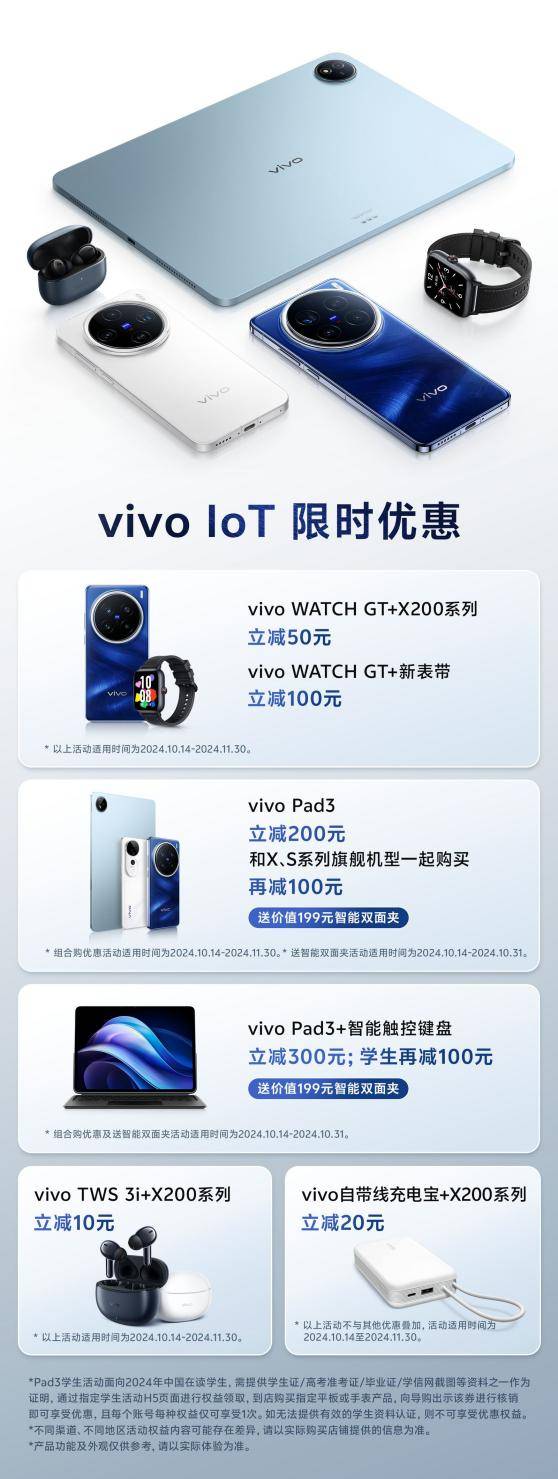 vivo IoT全家桶焕新登场 致力成为用户不可或缺的好伙伴 