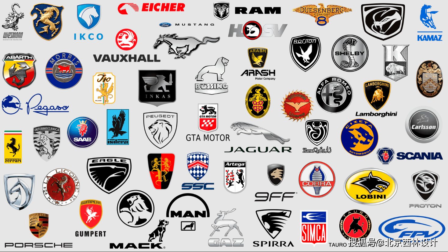 北京品牌设计：带有动物标志的汽车品牌设计——马LOGO_搜狐网, image size:1468x827