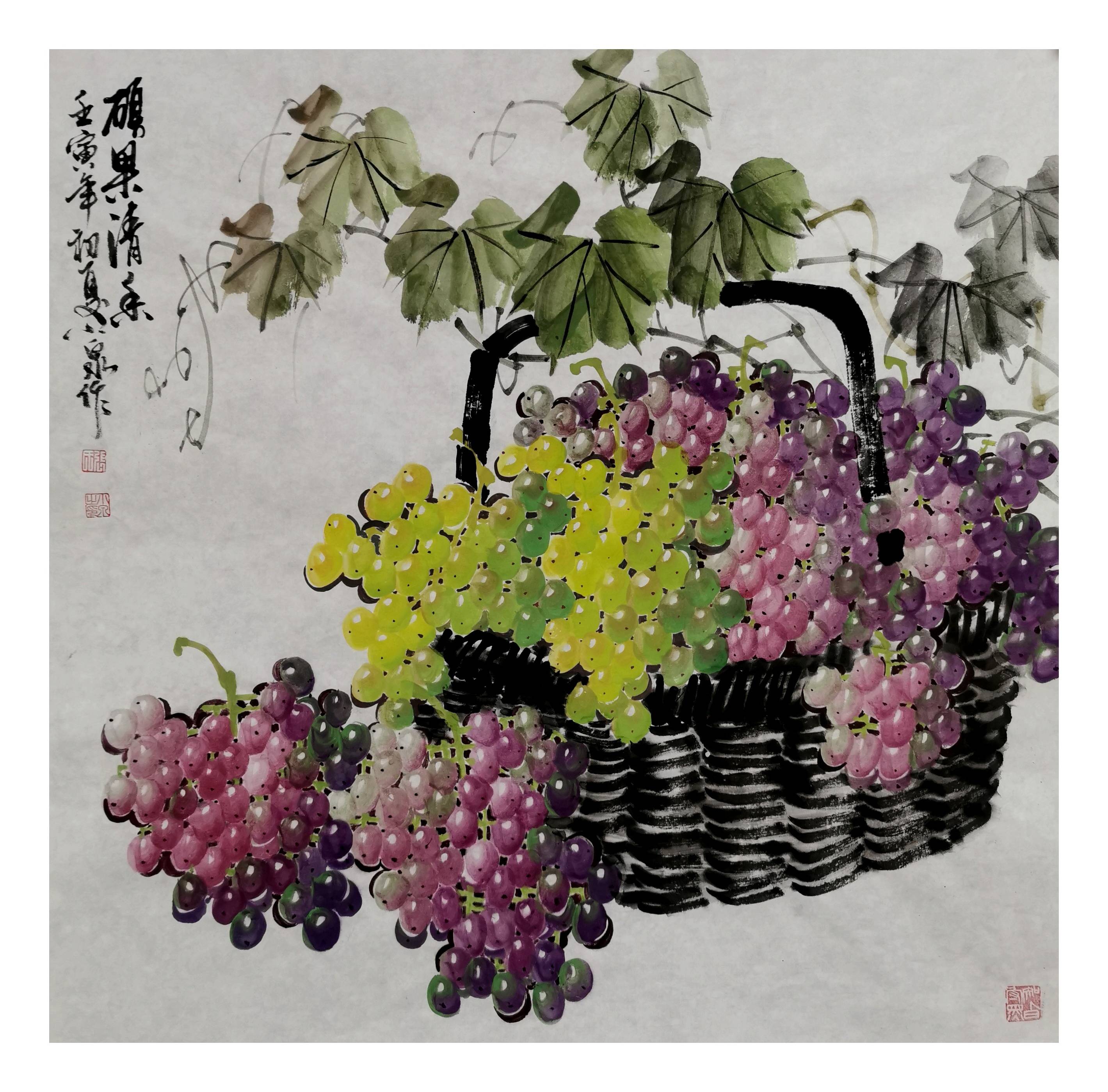 妙笔绘就葡萄盛景:著名画家张小泉先生的艺术世界