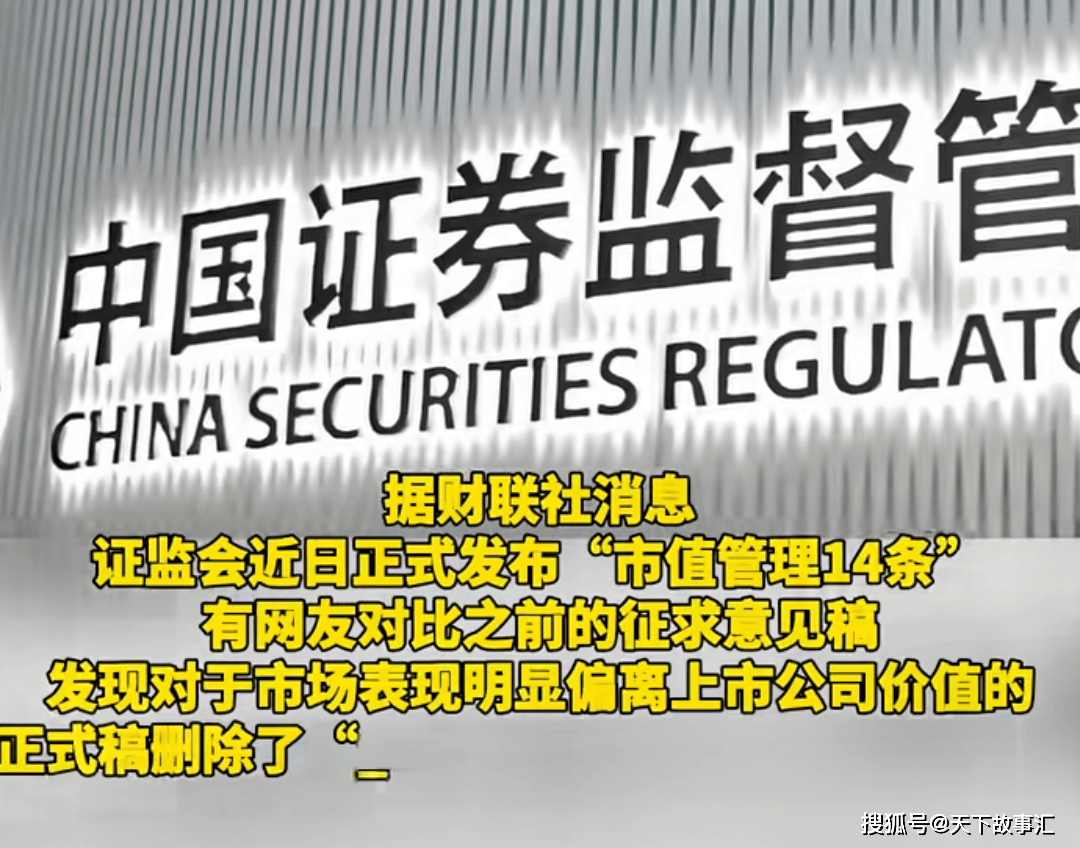 市值管理十四条：资本市场的新指引_搜狐网