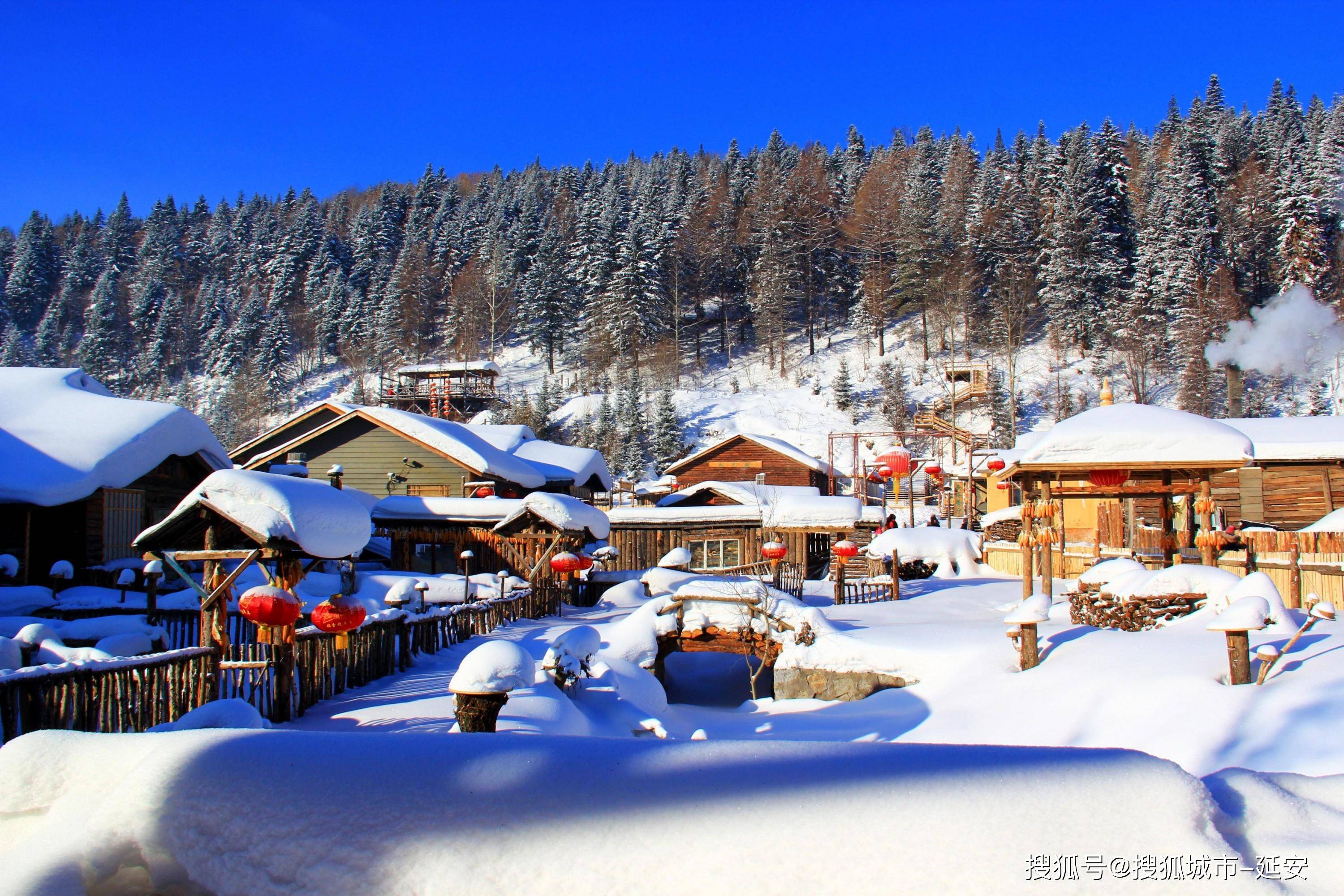 鞍山雪乡图片