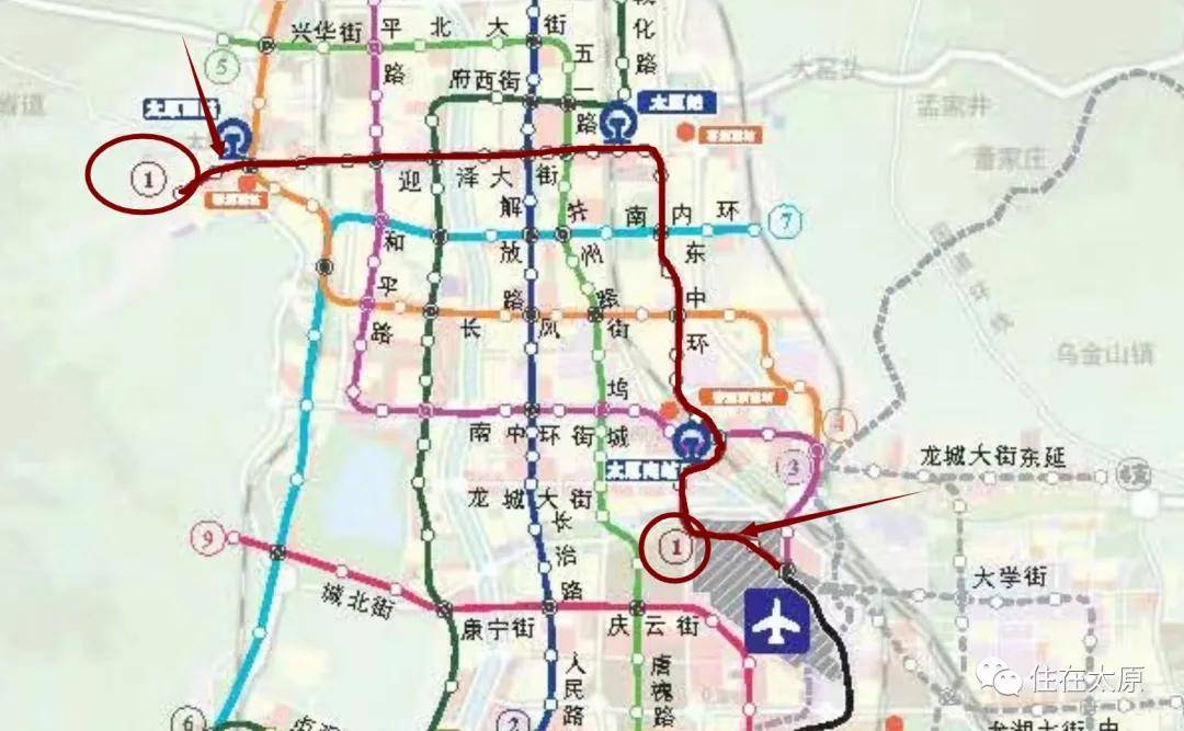 太原地铁4号线路图图片