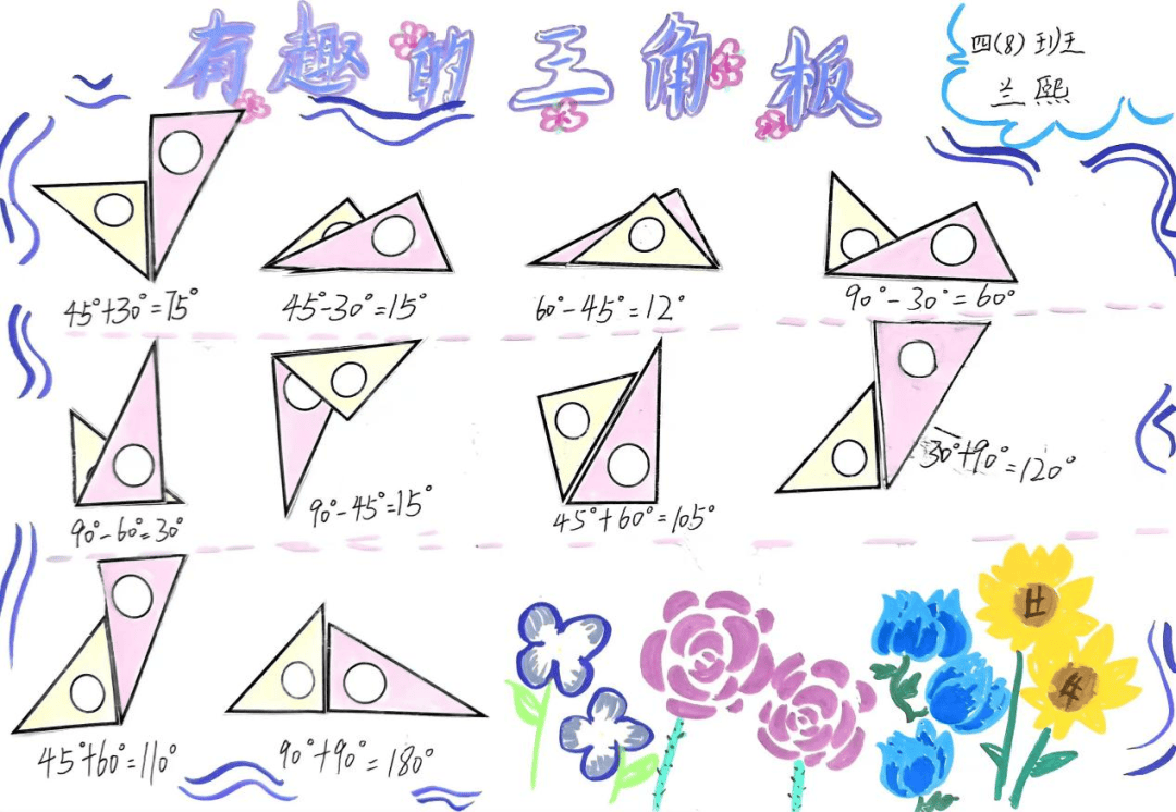 玩转图形手抄报一年级图片