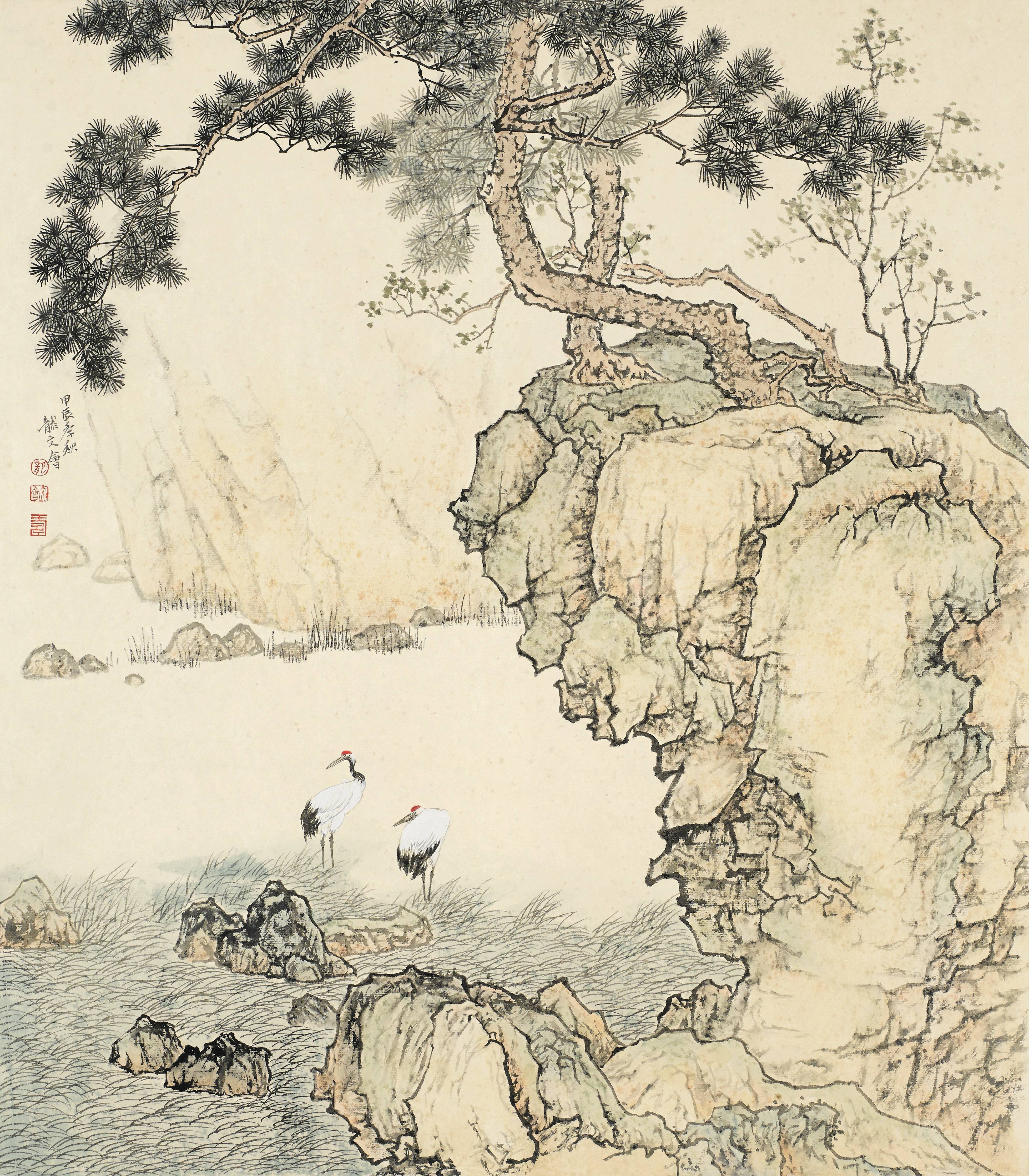 五百年一大千,千年一文会:山水篇(工笔画白菜第一人龙文会)_作品_写实