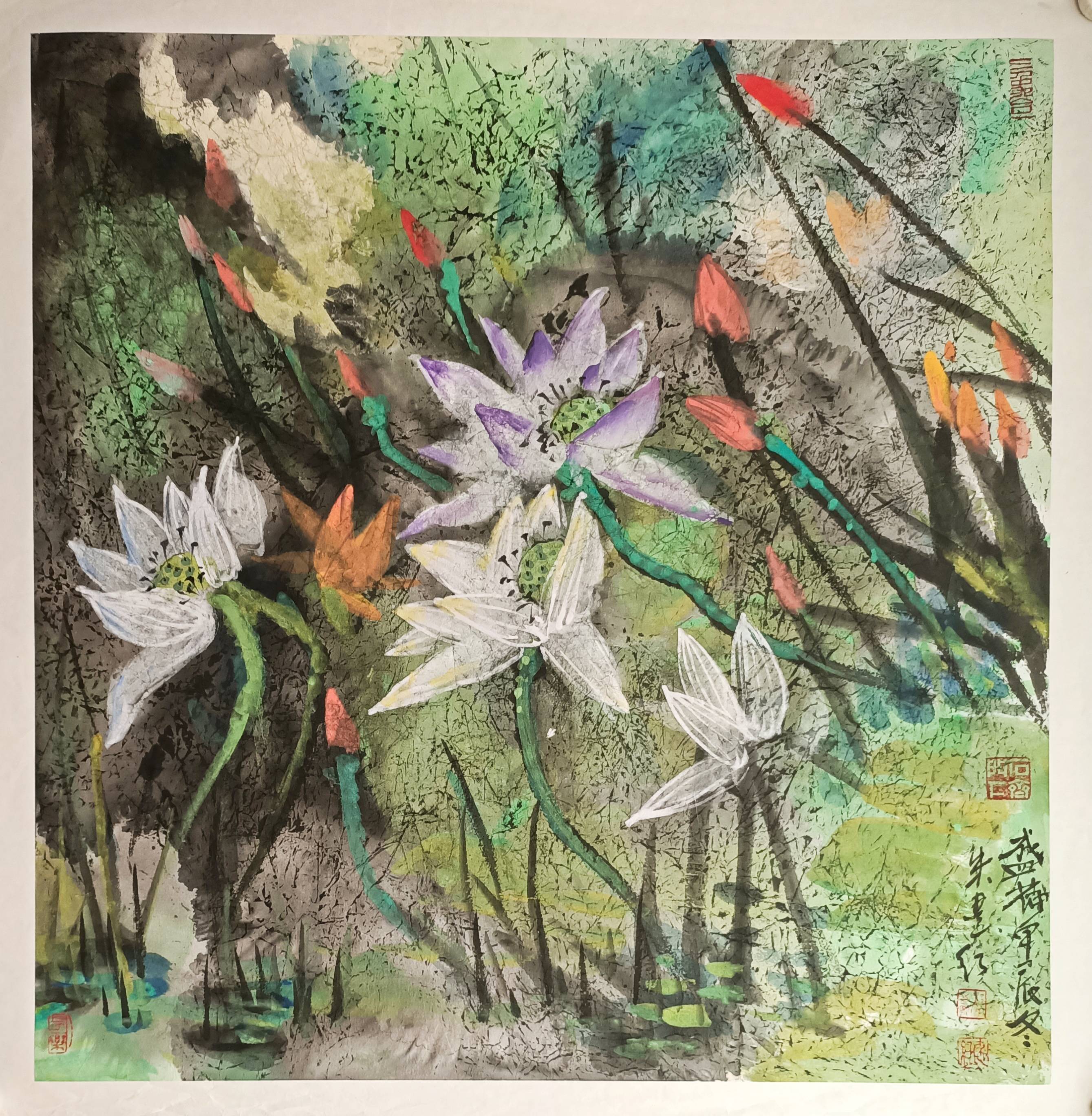 实力派画家朱建红作品中国收藏家协会会长罗伯健说:朱建红刻意的营造