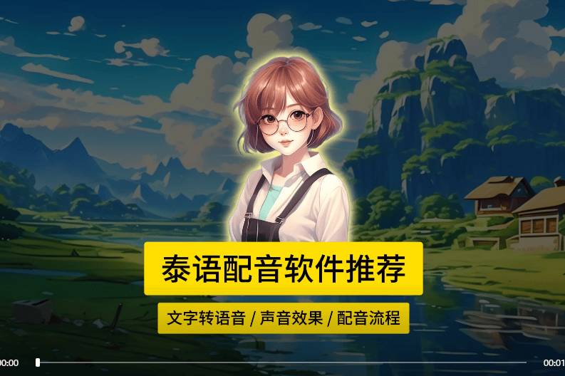 泰语配音软件推荐热榜!精准匹配文字转语音,泰语学习更轻松,快