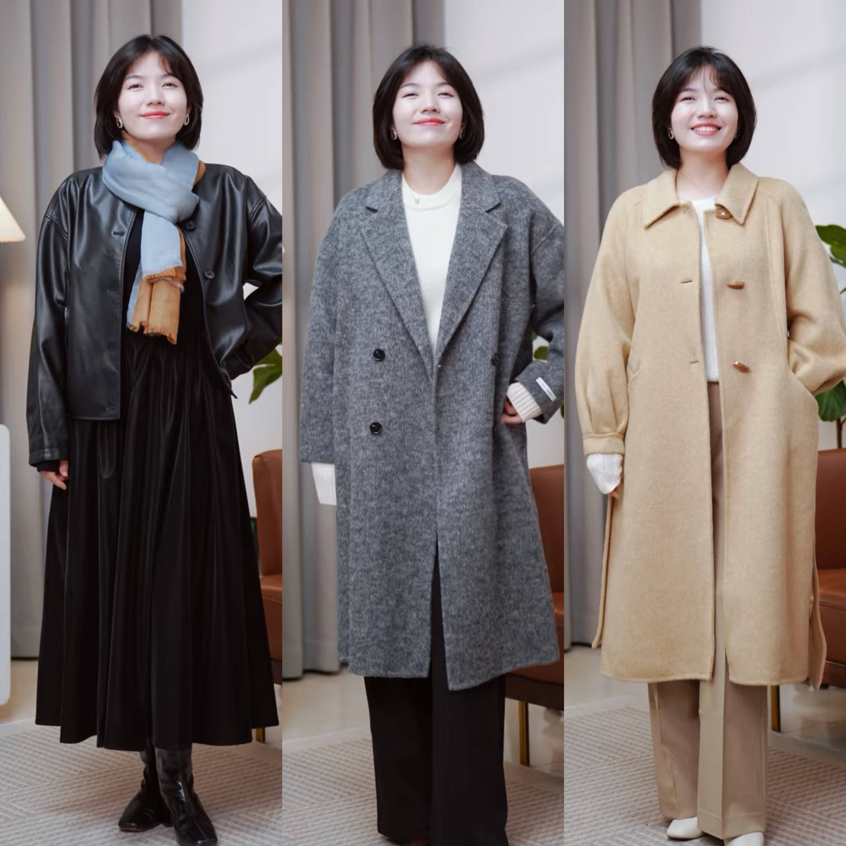 这才是中年微胖博主的真实穿搭:裙过膝,裤宽松,优雅又显瘦