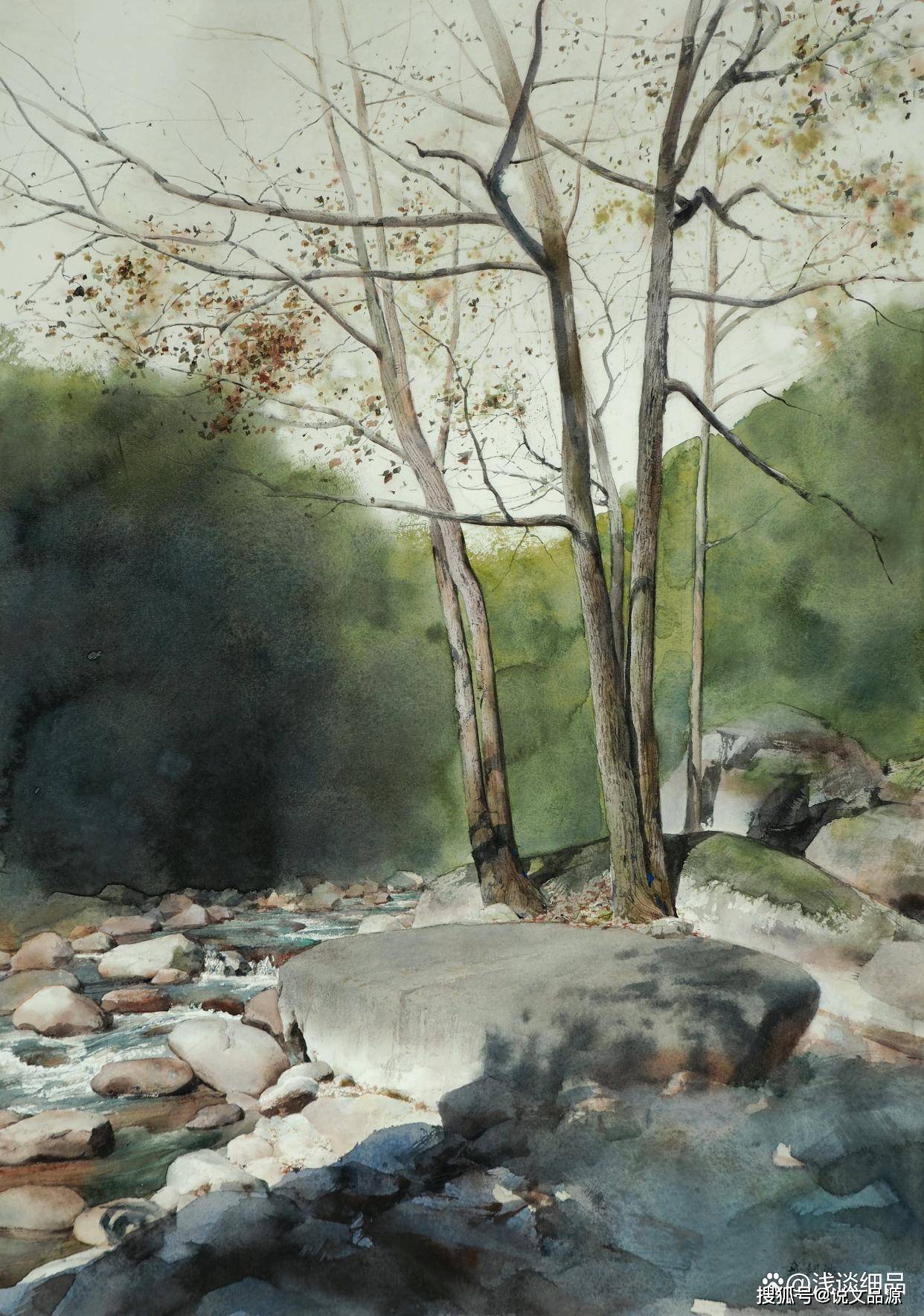 著名艺术家戴剑波水彩画作品欣赏