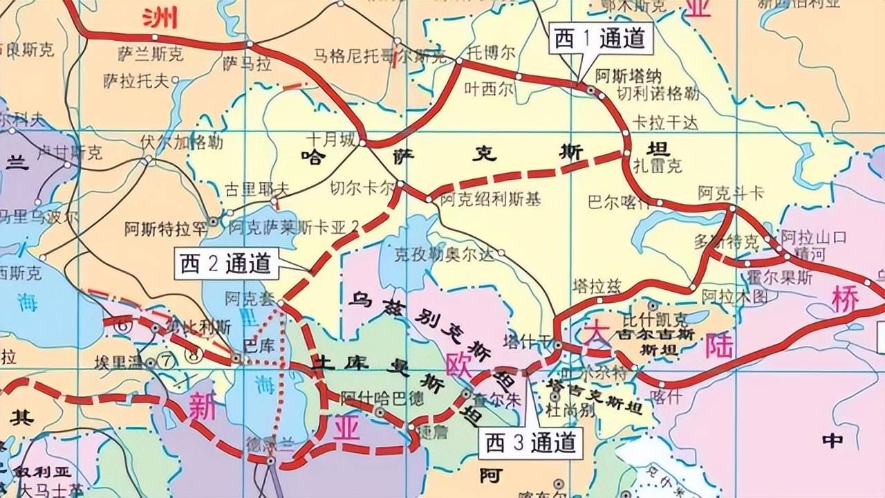 亚欧高速铁路规划图图片