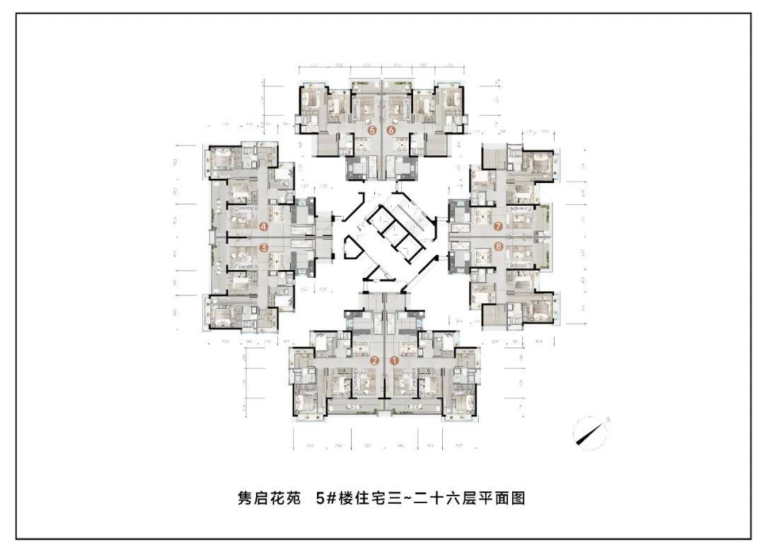 保利越秀天启户型图片