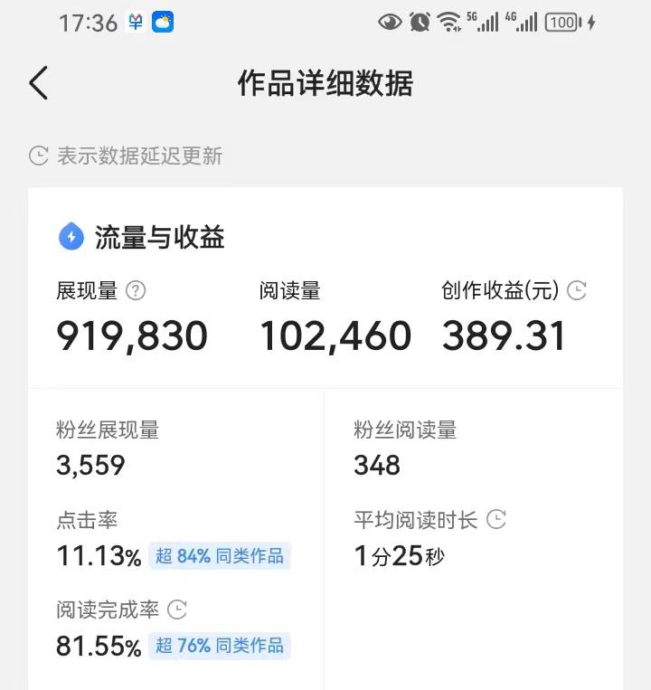 头条视频怎么收益的(头条视频收益计算方法2020)