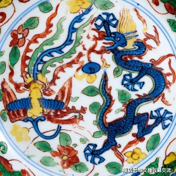 明万历青花五彩龙凤穿花纹盘｜上海仲轩2025首拍精品抢先看_搜狐网