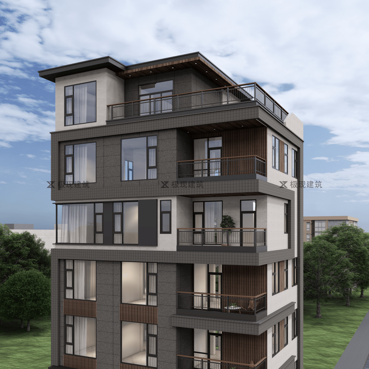 广东汕头丨六层半现代风格自建别墅