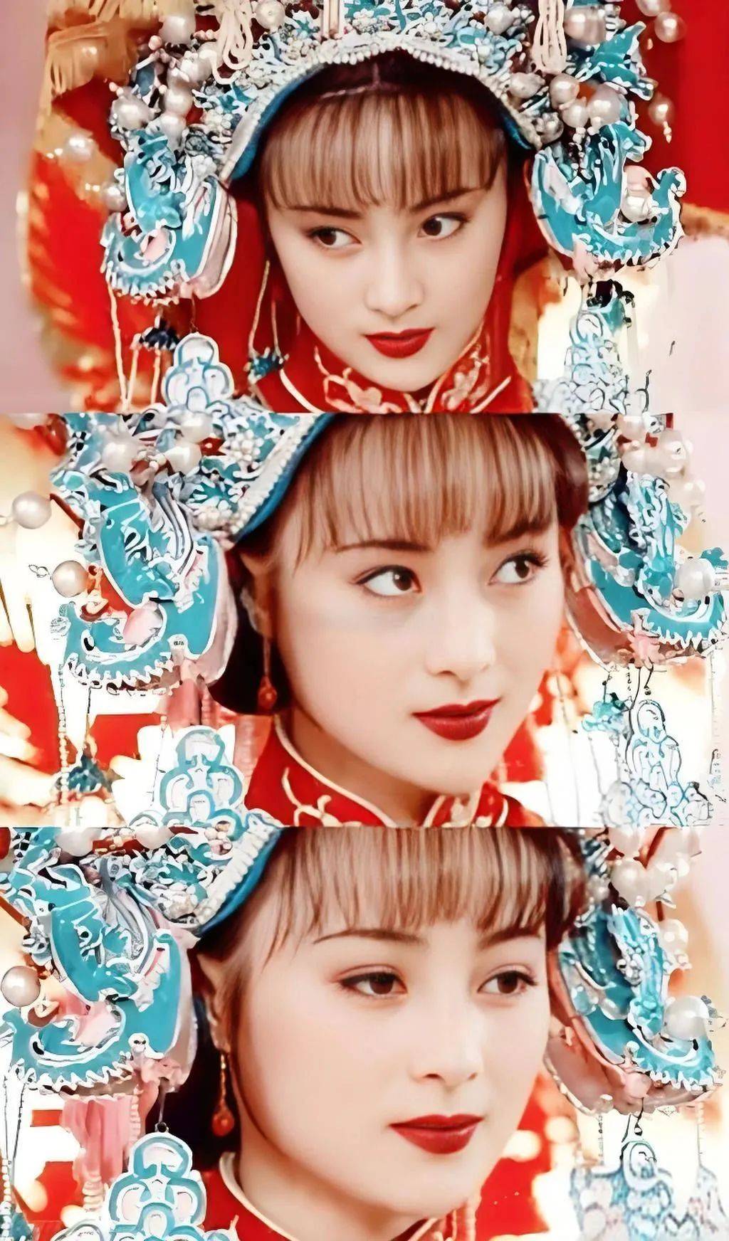 在《苍天有泪》等琼瑶剧中,蒋勤勤的美貌令人惊艳