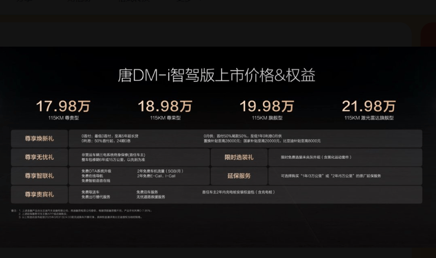 唐DM-i智驾版上市：17.98万起，开创中大型SUV全民智驾时代