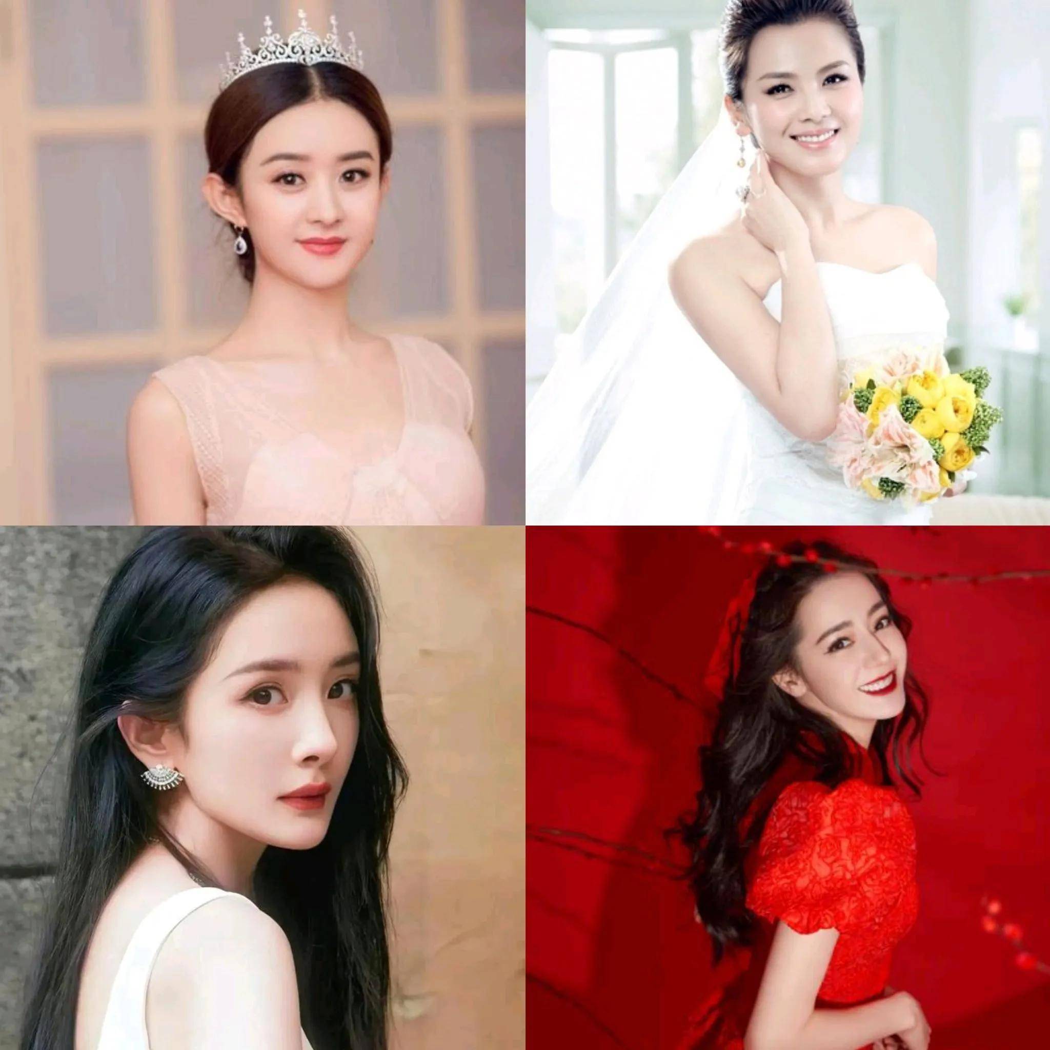 影坛四大美女:杨幂,迪丽热巴,赵丽颖与刘涛的风采