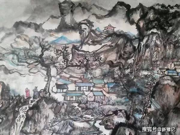 包洪波的山水画，如微缩的宇宙，引领你去探寻那隐藏在云雾缭绕之中的秘境