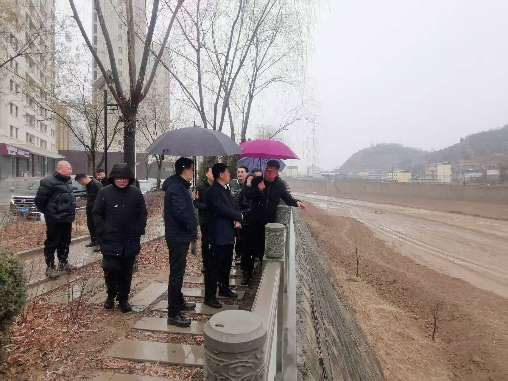 子洲分局:副县长郭建军调研大理河流域水环境综合整治及水污染防治