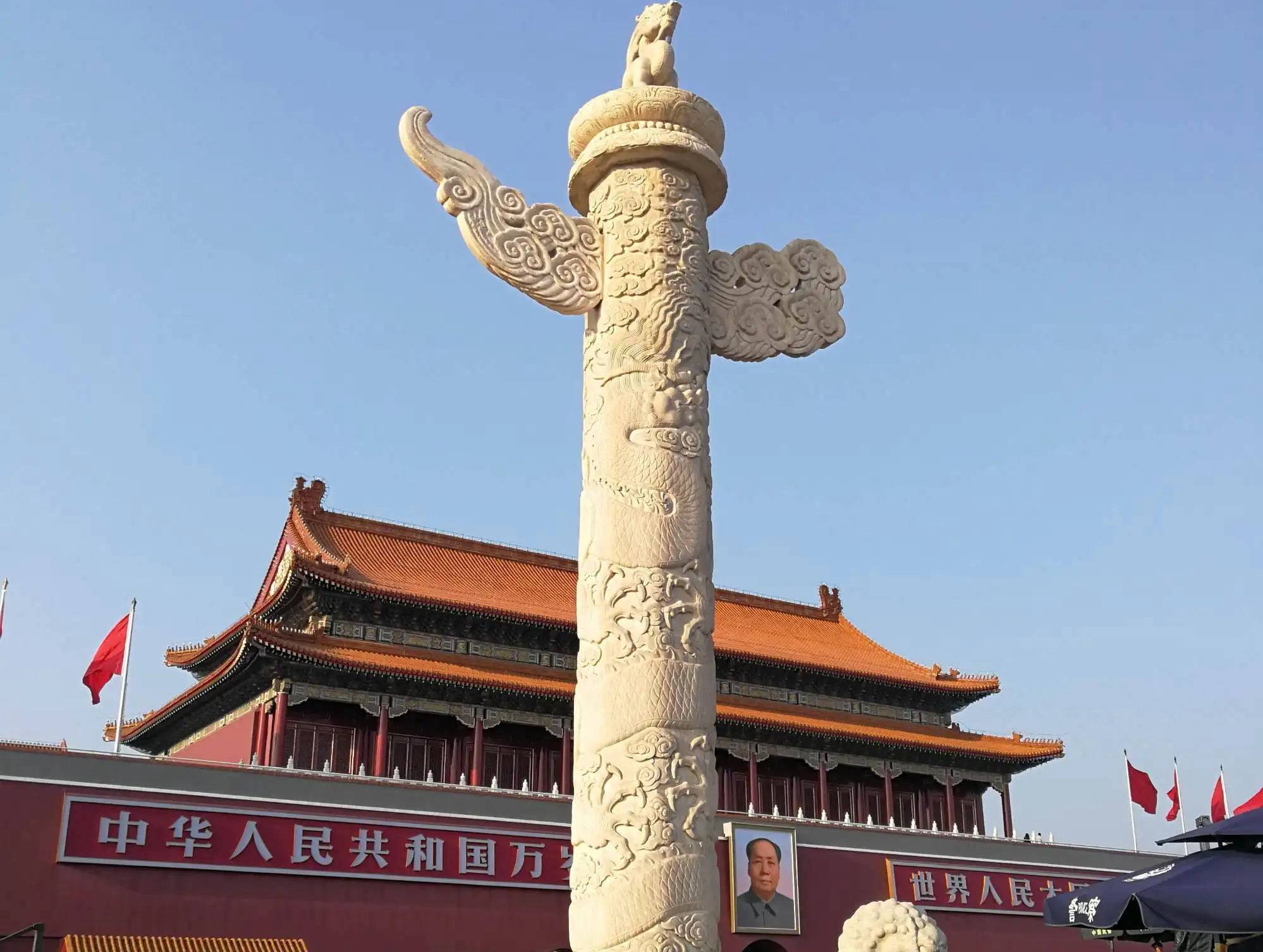 天安门前的华表柱,到底是用来干什么的?看完不禁感叹古人的智慧_石柱_象征_木柱