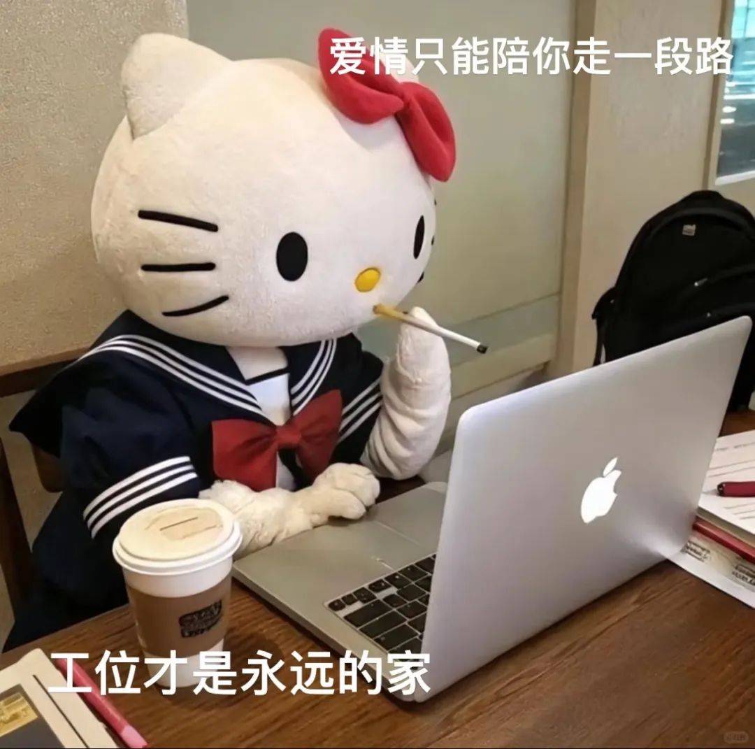 可爱Hello Kitty职业精神状态gif表情包_Recraft_头像_图片