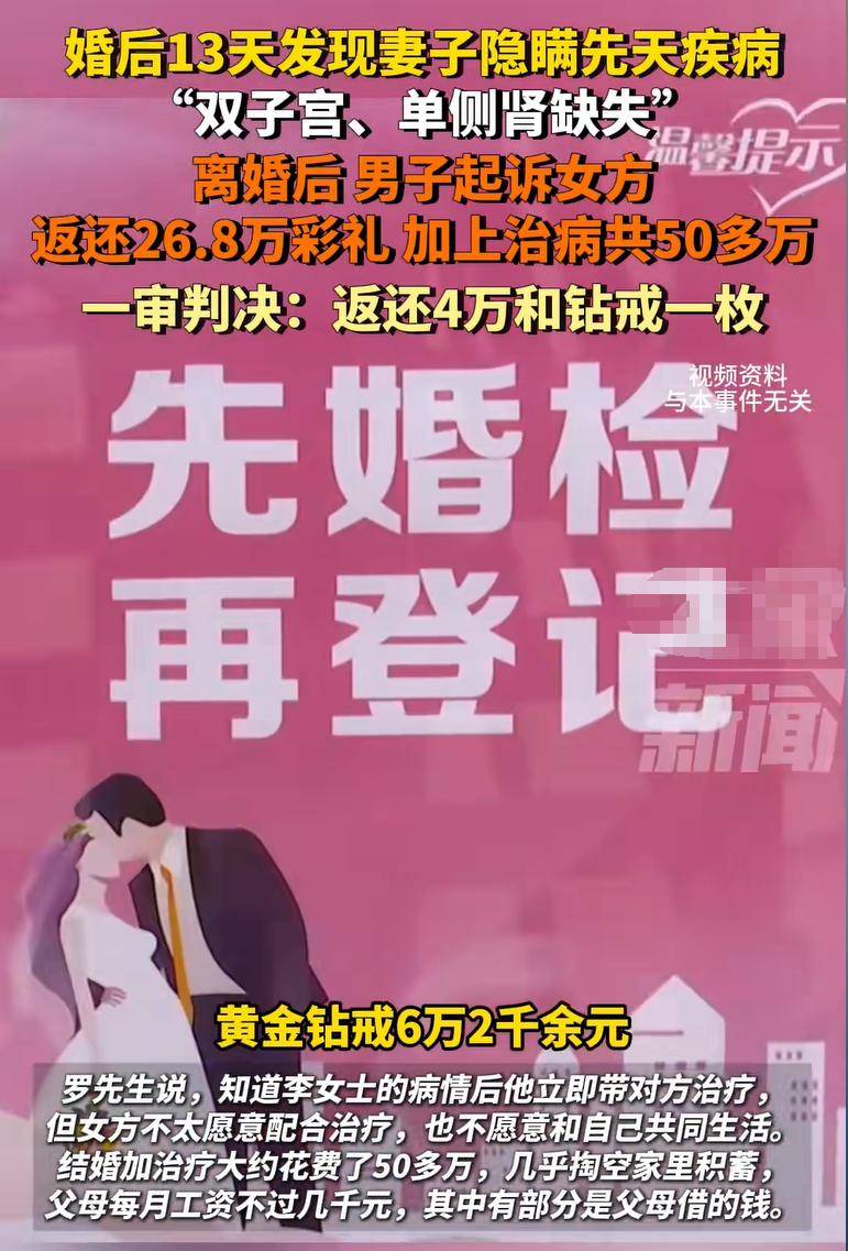 男子称婚后生活13天发现妻子只有1个肾,结婚前应该做好哪些准备？
