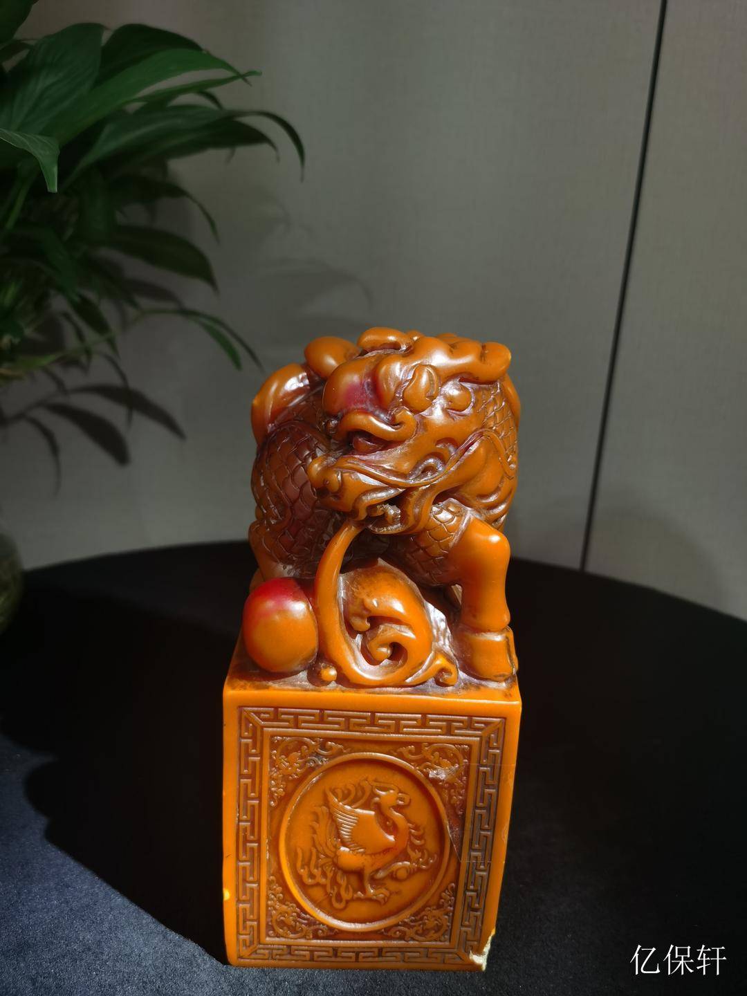 藏品名称：寿山石印章_篆刻_芙蓉石_当代