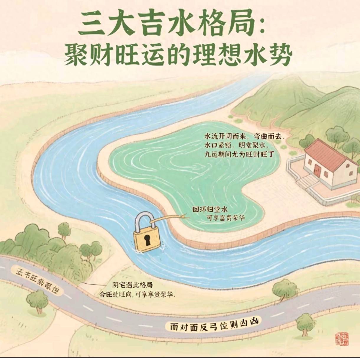 解密风水中的水局密码:吉水招财,恶水避凶