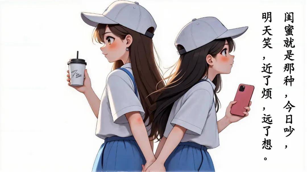 抖音最火闺蜜句子,友谊暖心短句