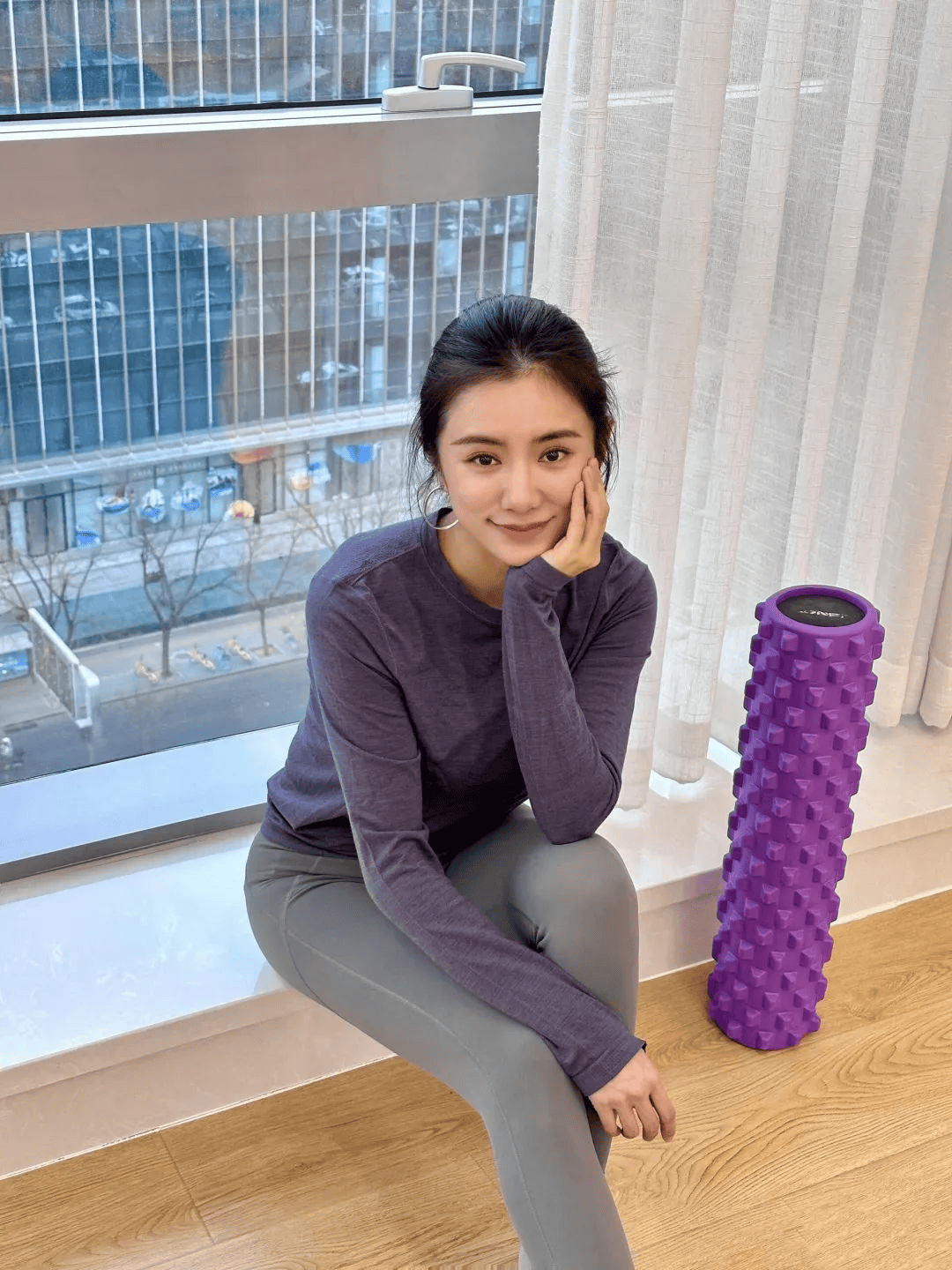 伊一,美女主持人,瑜伽运动,完美身材,性感迷人